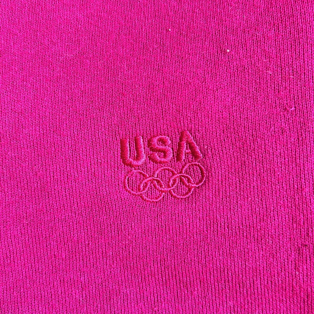 Vintage JC Penney USA Olympics Team Fuchsia Cotton Gym Shorts Womens Siz… - Picture 3 of 8